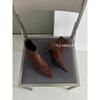 French pointed stitched short boots women's 2025 autumn sleeve elastic thin boots thin heel temperament fashion boots and ankle boots