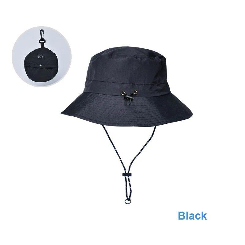 Outdoor Waterproof Bucket Hats Men Women Foldable Fisherman Hat Sun Protection Hat Boonie Hat Camping Hiking Garden Safari Beach