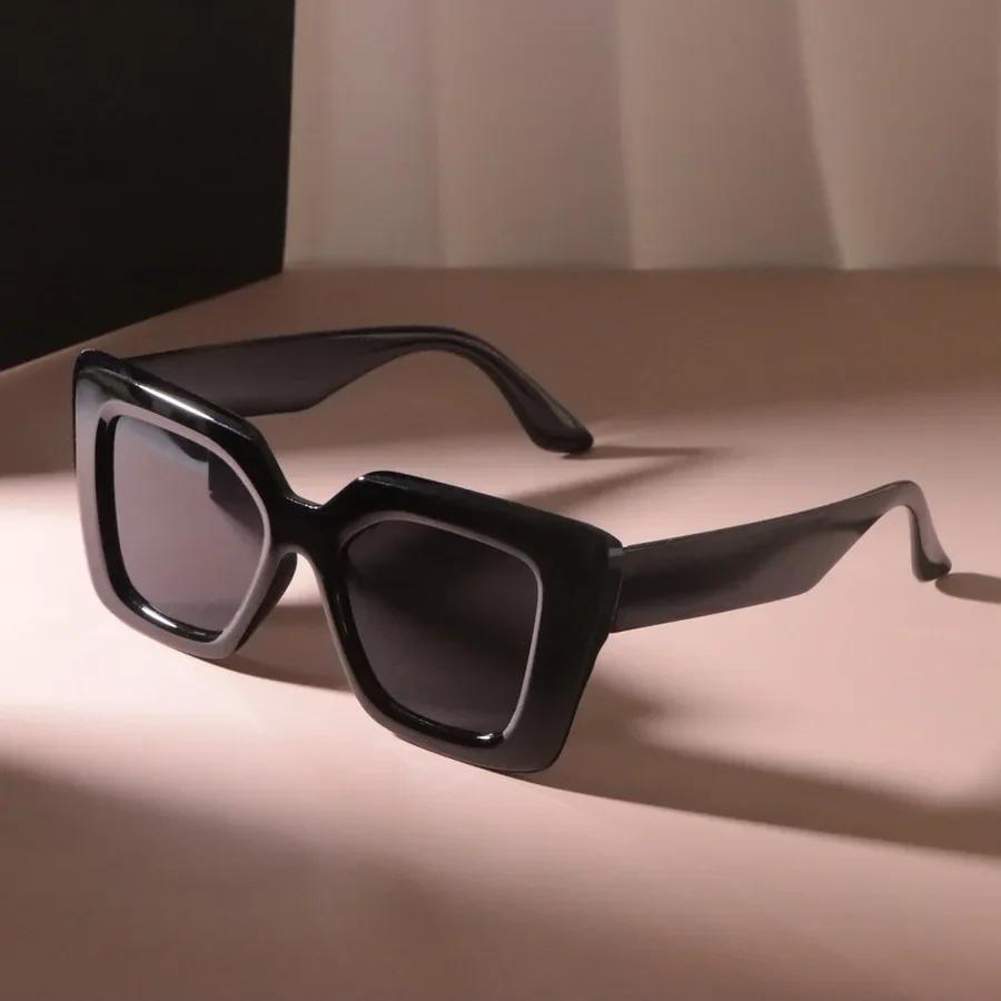 

Стильные квадратные солнцезащитные очки Женские Мужские Винтажный бренд Зеркальные линзы Простые солнцезащитные очки Женские Мужские Крутые цвета Other