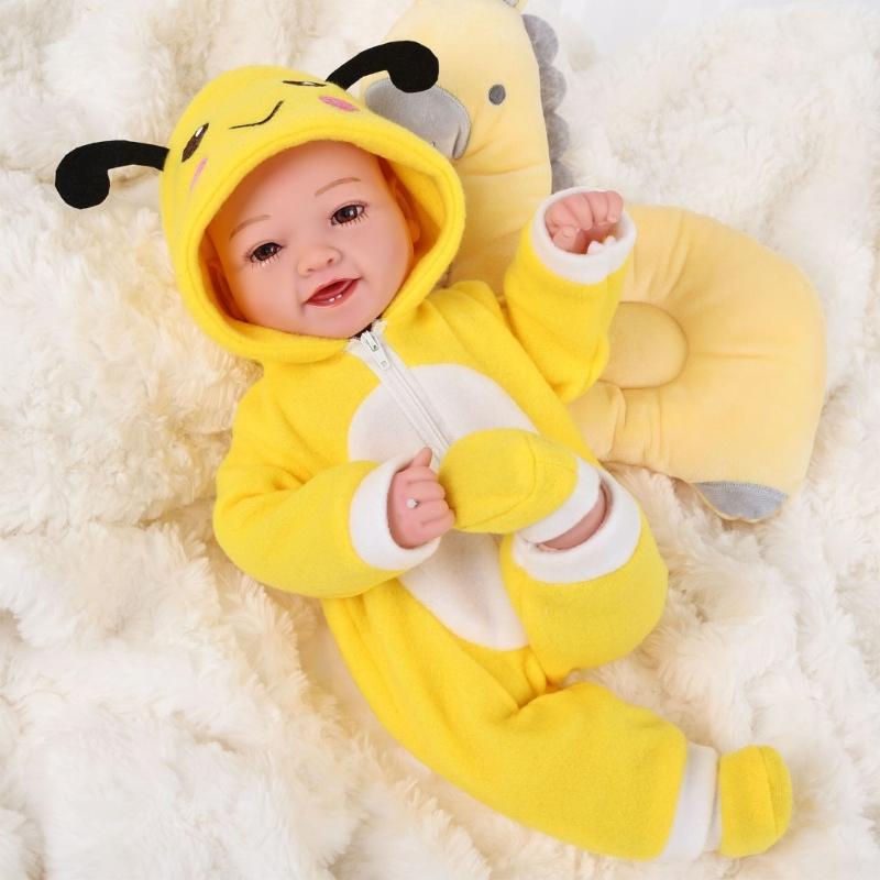 Animal Theme Costume Outfit For 43CM Reborns Doll Machine Washable Doll Clothing Easy To Change for Kids Pretend Play