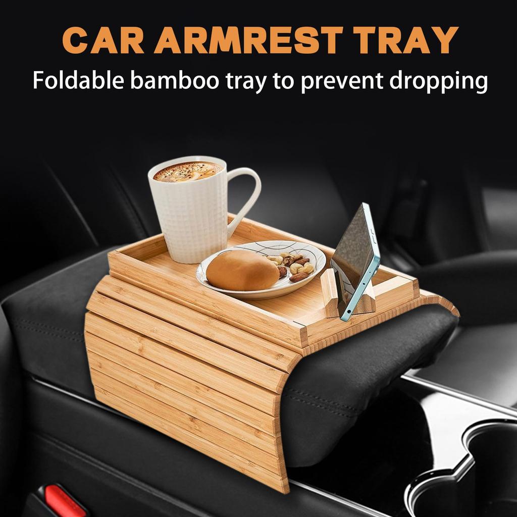 Bamboos Sofa Armrest Tray Sofa Armrest Bracket Foldable Sofa -fall Car Armrest Tray