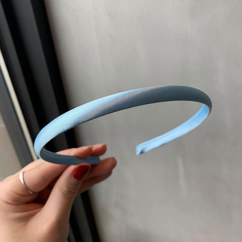 

Красный Синий Зеленый Атласный Ободок для Волос для Женщин Девочек Детей Повязка для Волос Однотонный Тонкий Эластичный Обруч для Волос Аксессуары Головной убор