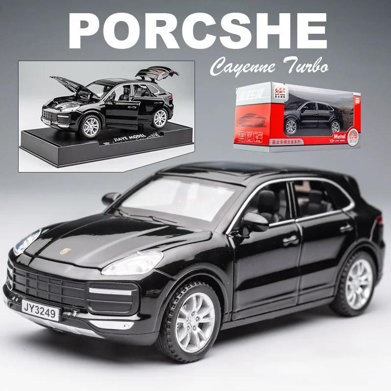 RUM1:32 Scale Porsche Cayenne Alloy Car Model Light & Sound Effect Die Cast Car Model Toys for Boys Toys for Kids Gift for Boys Car for Boys