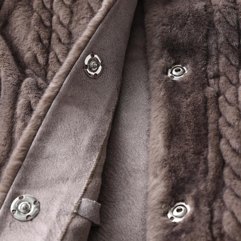 Middle-aged Women's Faux Fur Coat Winter Outerwears Elegant Thick Warm Long Fur Jackets for Women Clothes