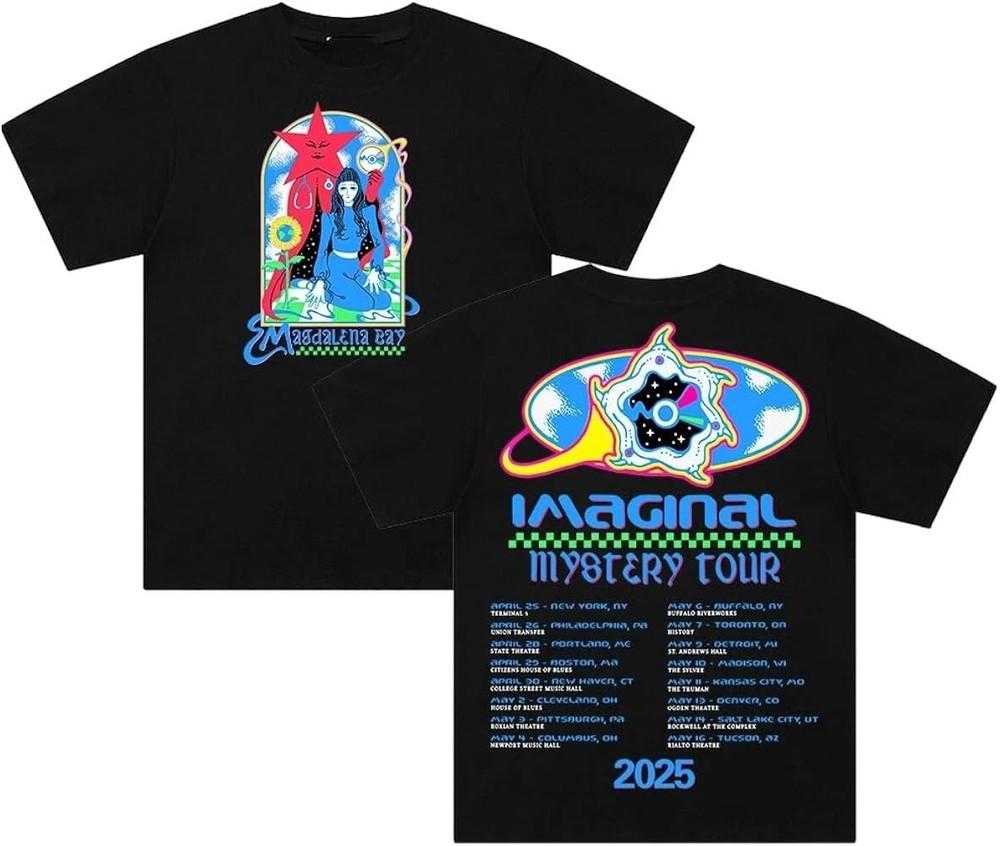 Унисекс Футболка Magdalena Bay Imaginal Mystery Tour 2025 XXXL