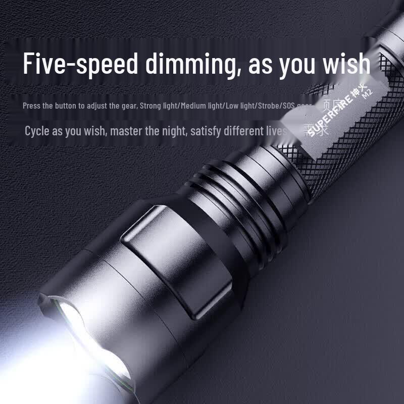 SUPERFIRE M2 High-Power Rechargeable LED Flashlight