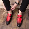 Leather Shoes Autumn Dress Casual Soft Sole Inner Height Increase Hair Stylist British Pointed Head Winter Velvet