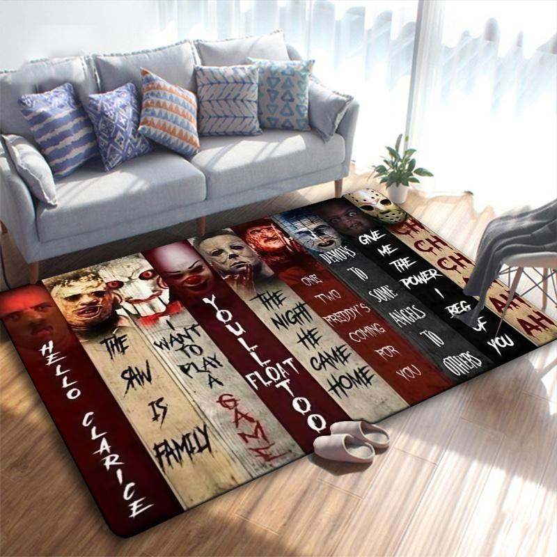 Horror Carpet Rug for Living Room Bedroom Home Sofa Decoration,Kids play Non-slip Floor Mat