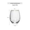 Gold Rim Stemless Crystal Glasses