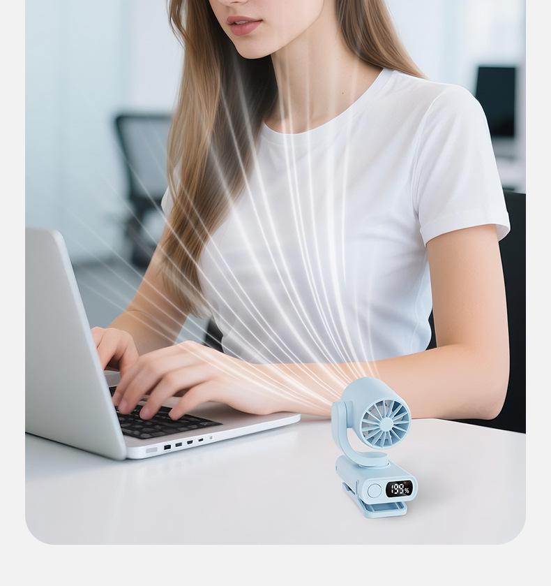 Portable Mini Clip Fan for Desktop or Outdoor Use