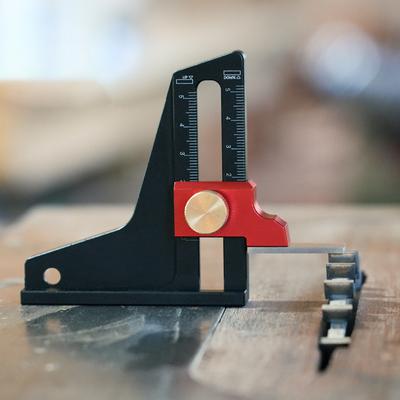 Woodworking Precision Height Depth Ruler Dual Scale Height Depth Measurement for Milling Cutter Trimming Machine Saw Blade