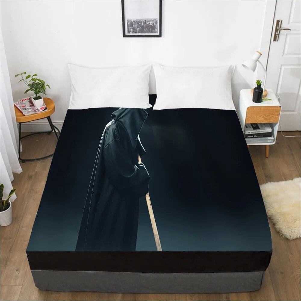 Cartoon Hallowmas Children's Elastic fitted sheet bed sheet With An Elastic Band Mattress Cover Bed cover for kids scarecrow