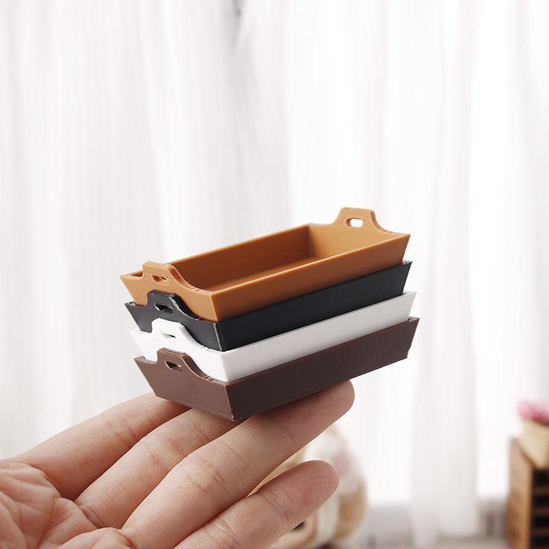 1Pc Life Scene Doll House Simulation Furniture Model Accessories 1:12 Scale Dollhouse Dinner Plate Model Decor Toys&