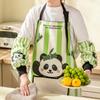 Waterproof Oil-Proof Household Apron Hand-Wiping Design Adjustable Shoulder Strap with Pocket for Cooking Baking Dishwashing