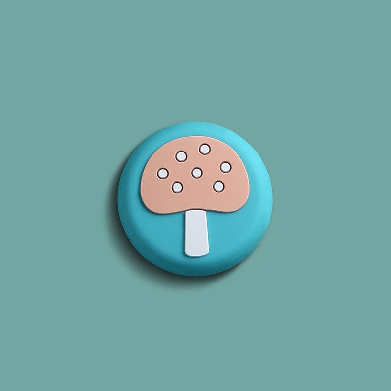 Pad Silikon Stopper Verdickung Wand Schutz Griff Kollision Boden Knopf Tür hinter der Tür Cartoon Saugstopper Bump Aufkleber Tassentür