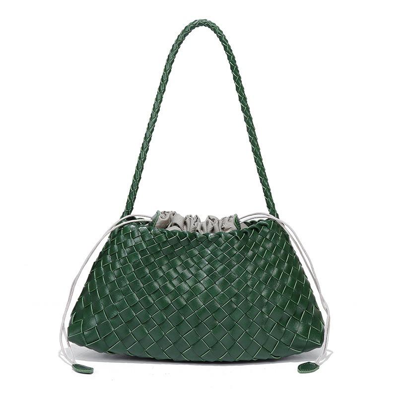 Women's Bags Fashion Hand-woven Bags Portable Vegetable Baskets Shoulder Bags Personalized Crescent Bags