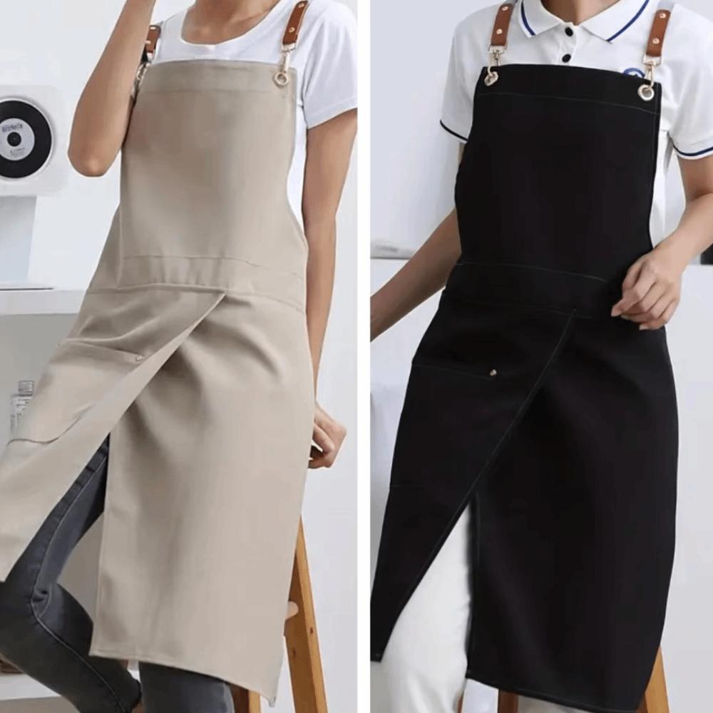 Wear-resistant Canvas Apron Waterproof Florist Apron Multi-functional Cafe Apron  Studio
