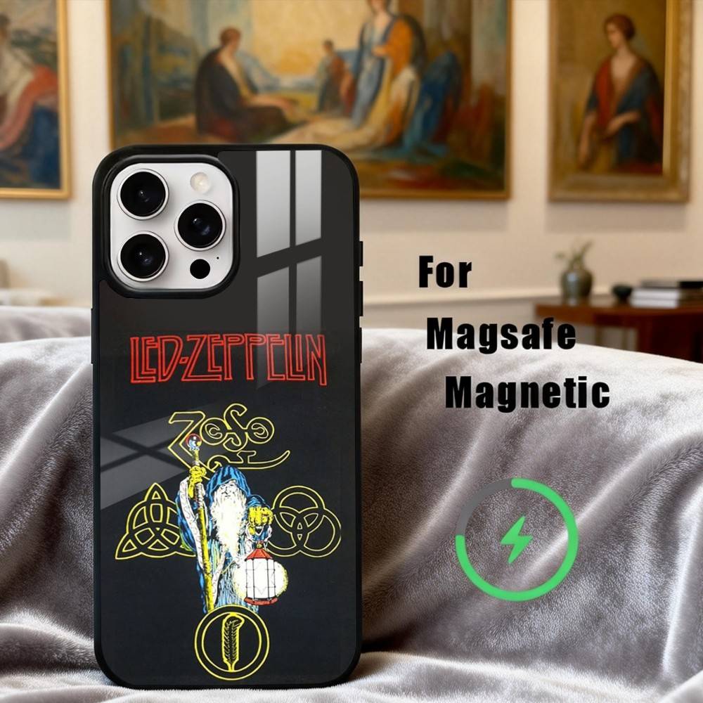 Rockin L-Led Z-Zeppelin BAND Phone Case For iPhone17,16,15,14,13,12,11 Plus,For Magnetic Wireless Charge Cover