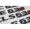 Emblemi Lunghi per Bagagliaio Lettere Rosse Nero Cromo per Mercedes Benz A45s CLA45s C63s E63s CLS63s S63s GLE63s GLC63s GLA45s GT63s MU8