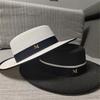 Beach Hat Large Brim UV-proof Flat Top Fashion Summer Women Visor Cap for Outdoor
