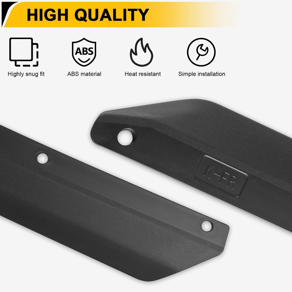 FUNY Front Rear Fender Flares for Jeep Wrangler JK JKU Wheel Flare Liners & 2007-2018 4-Door Models, Off-Road (4 Pieces)