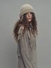 SETSETSET Two-Way Earflap Beanie Two-Tone Mix Beige