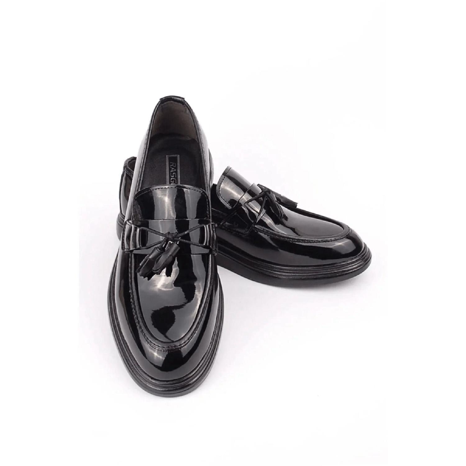 

Чоловіче класичне взуття з блискучою лакованою шкірою з китицями Щоденне весільне взуття для заручин 36