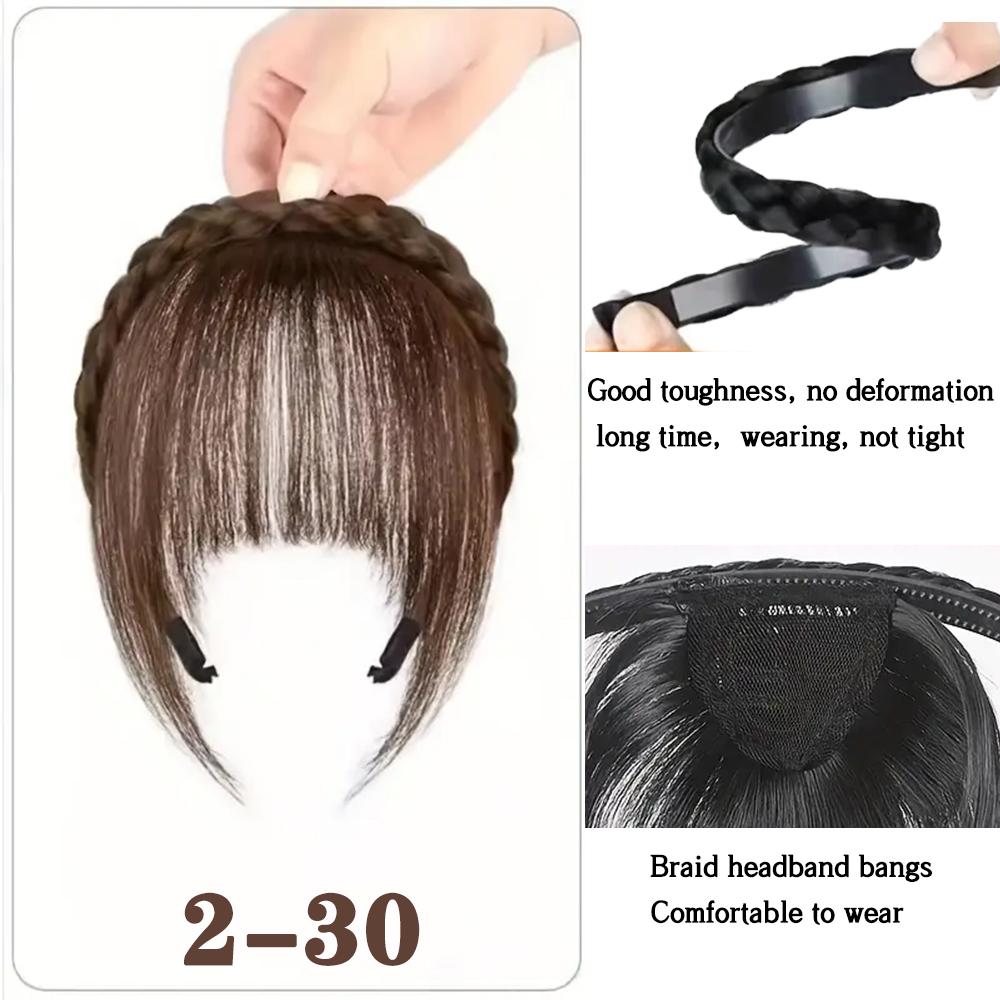 

MISSQUEEN Синтетические прямые челки для волос, плетеные накладные волосы, натуральный вид волос для женщин, повседневная одежда и особые случаи 12cm