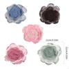 62KD 2 Piece Artificial Flower Curtain Tiebacks Metal Spring Clips for Window Drapes Drapery Holdbacks Clamps Room Decoration