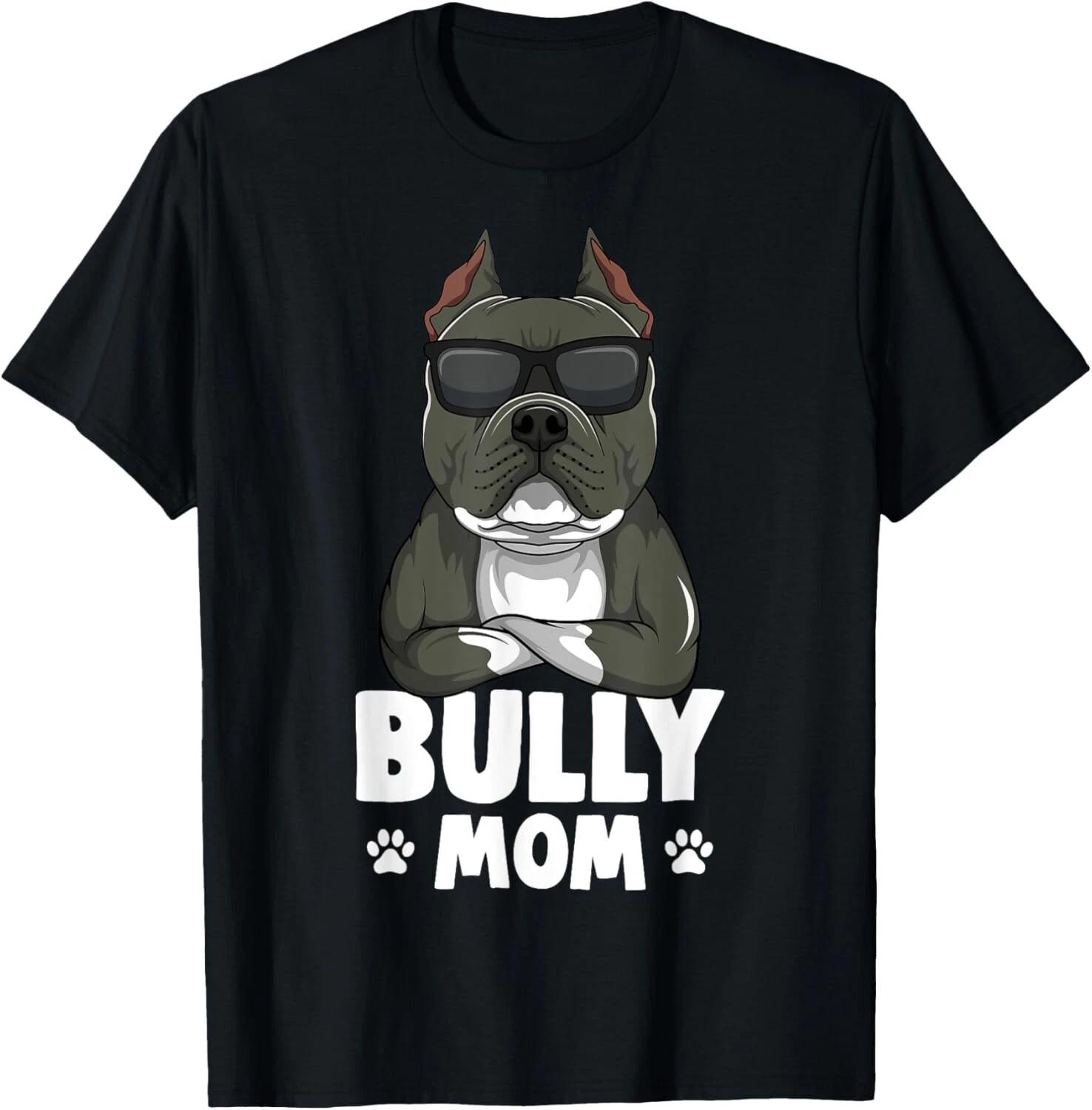 American Bully Dog Mom Women Men Funny Gift Unisex T-Shirt S