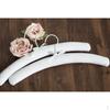 Floral Padded Hanger Satin Bow Soft Sponge Closet Hook - White, As Described