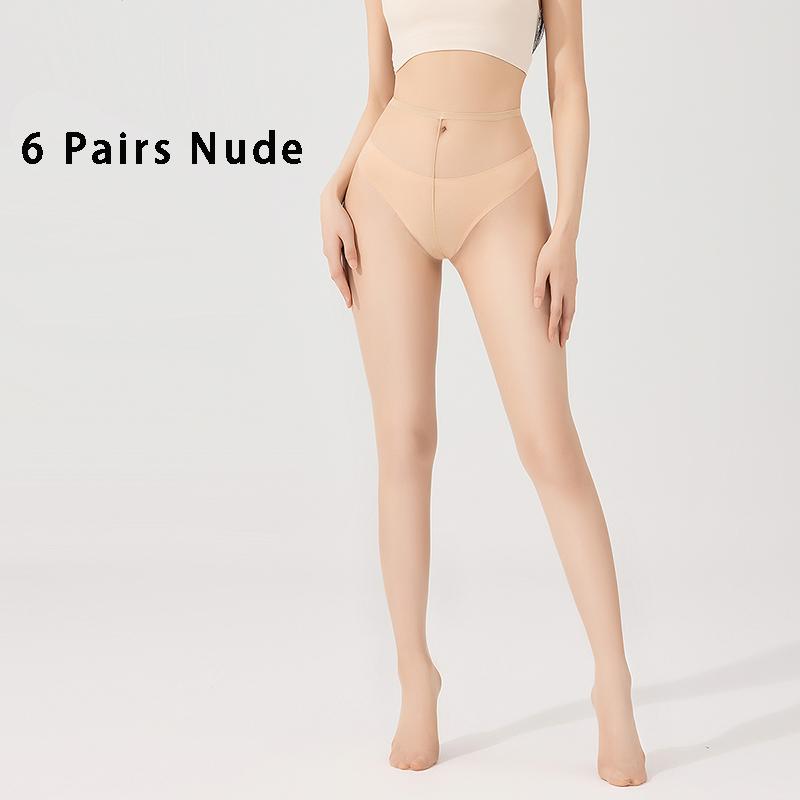Sexy 0D Black Sheer Tights Ultra-Thin Silk Nylon Stockings Anti-Hook Seamless Skin Control Top Pantyhose For Women Summer