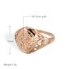 Fashion Glossy Rings For Women  Rose Gold Unique Pattern Round Rings Ethnic Bride Wedding Jewelry  New