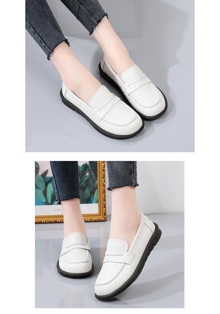 Autumn 2022 Korean Style Casual Slip-on Loafers for Middle-aged and Elderly Women