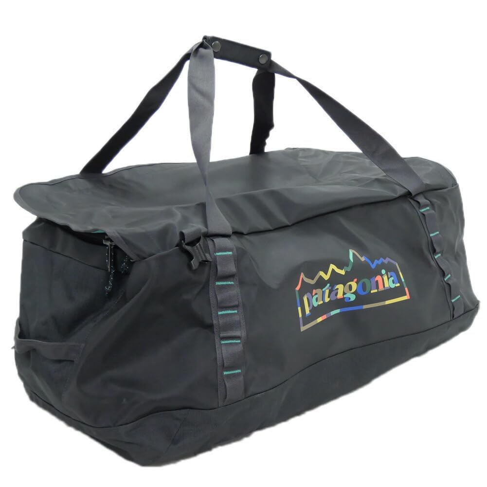 Duffle Bag 49348 BLACK HOLE DUFFEL 70L Hole UFIB Black X Turquoise Green [Patagonia] (Black Duffle) [Used]
