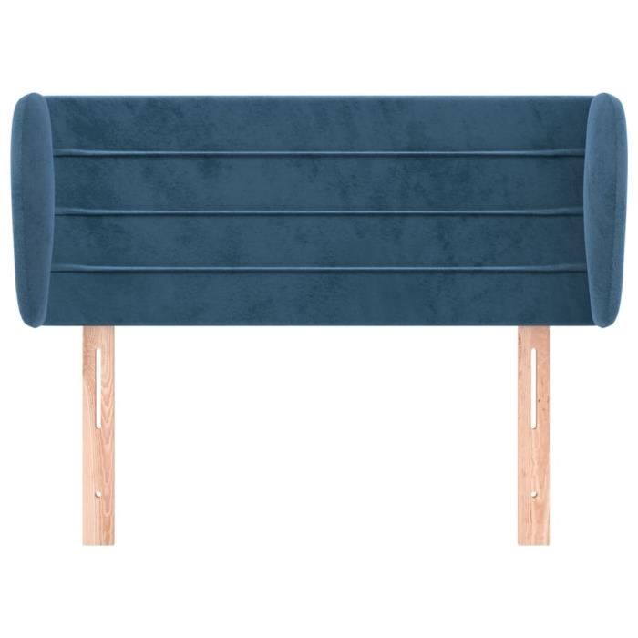 VidaXL Headboard with Ears Dark Blue 83x23x78-88 Cm Velvet3117318