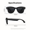 4K 800W HD Camera AI Smart Glasses Men Record Video 3790mAh Battery Languages Translation 3D Music Player Glasses With Camera