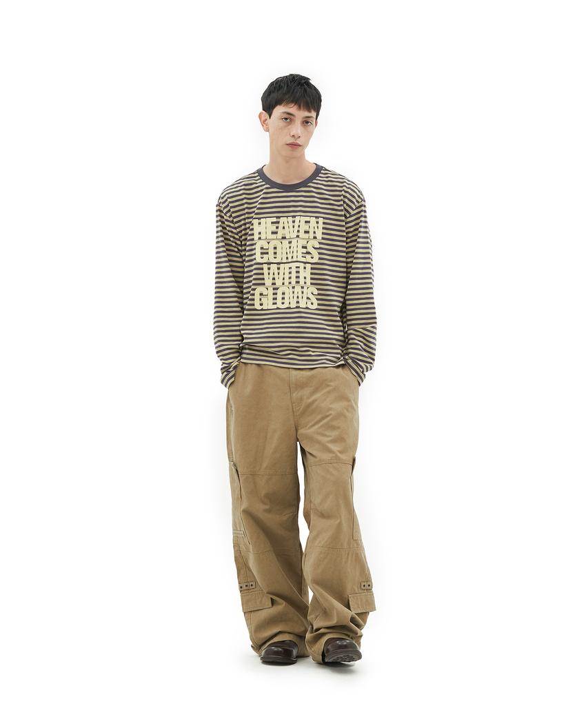 DEFGARMENTS Heaven Lettering Stripe Long Sleeve [2Color]