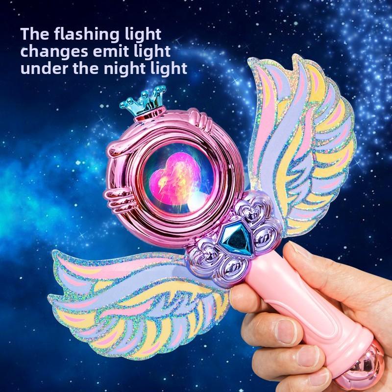 Vílí hůlka s křídly pro dívky Svítící ve tmě Princeznovský dárek pro děti