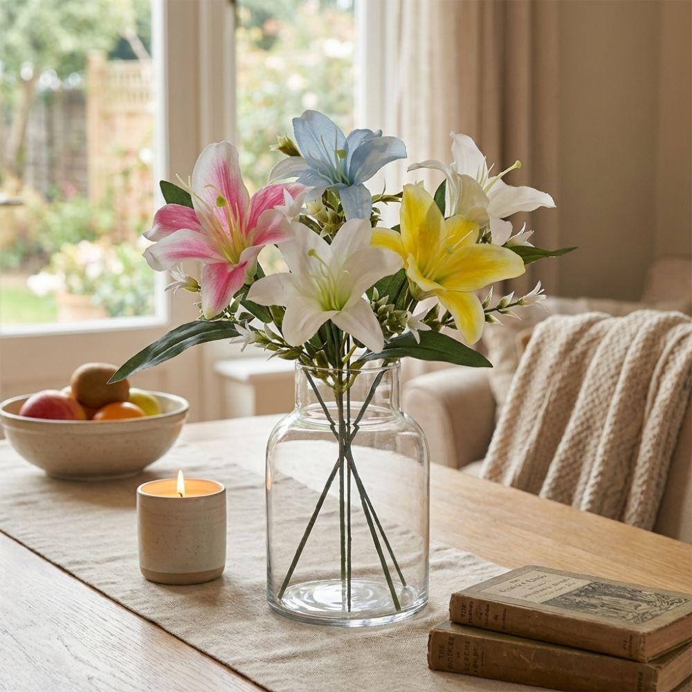 Real Touch Simulated Flower Handmade Silk Fake Bouquets Artificial Flower Branch  Window Display