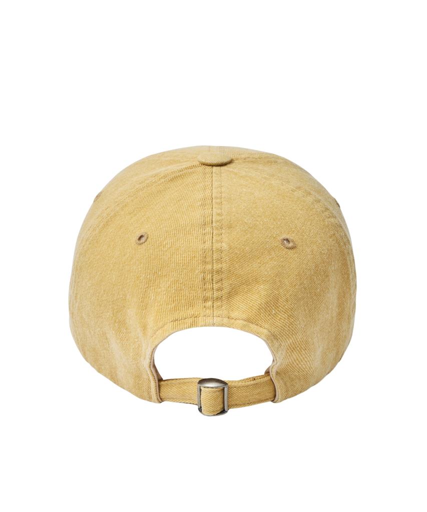 YALE Y Logo Pigmentgewaschen Baseballkappe_Gelb