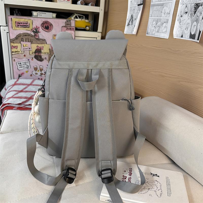 Cartoon Cat Pattern Color Contrast Large Capacity Multi-Function Backpack