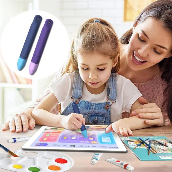 Kids Stylus Pen Touch Screen Capacitive Anti-Rolling Universal Stylus Anti-slip Smooth Writing