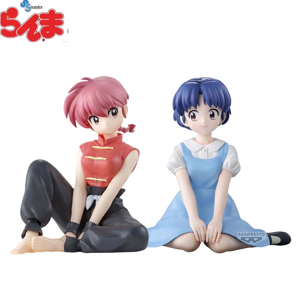 Auf Lager Original BANDAINAMCO BANPRESTO Ranma 1/2 Relax Time Shampoo Tendou Akane Ranma PVC Figur Modell Sammler Geburtstagsgeschenk