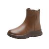 Short boots women's 2026 autumn and winter genuine leather boots thick soled wool women's boots thick women's rest shoes