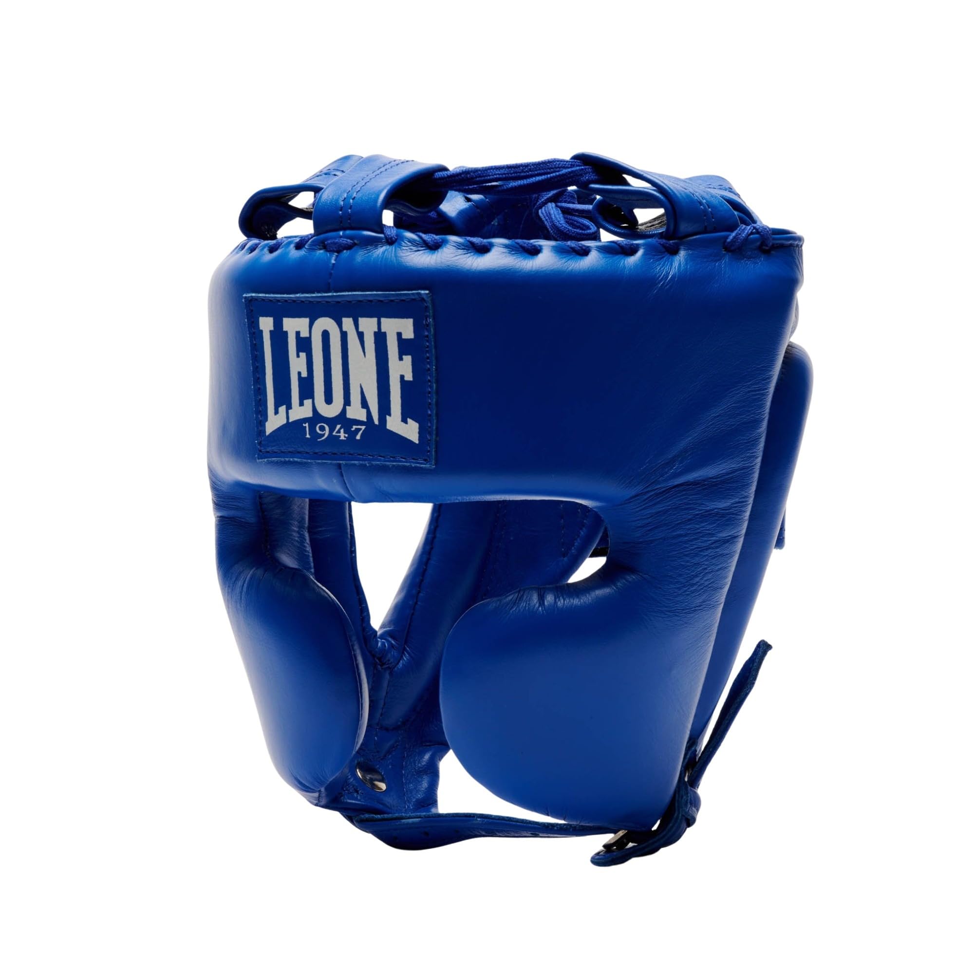 

LEONE 1947 Боксерский шлем Унисекс Профессиональный Большие накладки на щеки Воловья кожа Синий CS443 [ВЕЛИЧАЙШИЙ] (S / M) [Подлинный] синий