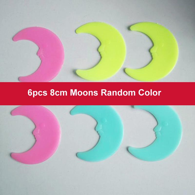 Étoile Creuse 3D Stockage d'Énergie Fluorescent Brille dans le Noir Lumineux Autocollants Muraux Pour Chambre d'Enfant Salon Décalcomanie