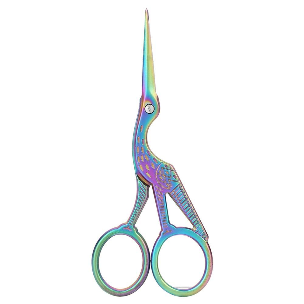 Stainless Steel Embroidery Scissors Curved Design Sewing Scissors Dressmaker Shears  For Sewing