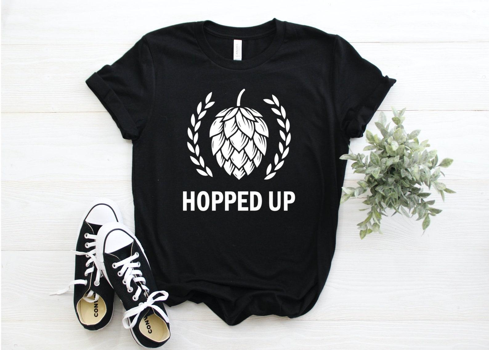 Hopped Up Graphic Tee, Unisex, Craft Beer S