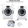 4Pcs Anti Vibration Feet Pads Rubber Legs Slipstop Silent Skid Raiser Mat for Washing Machine Support Dampers Stand Accessories